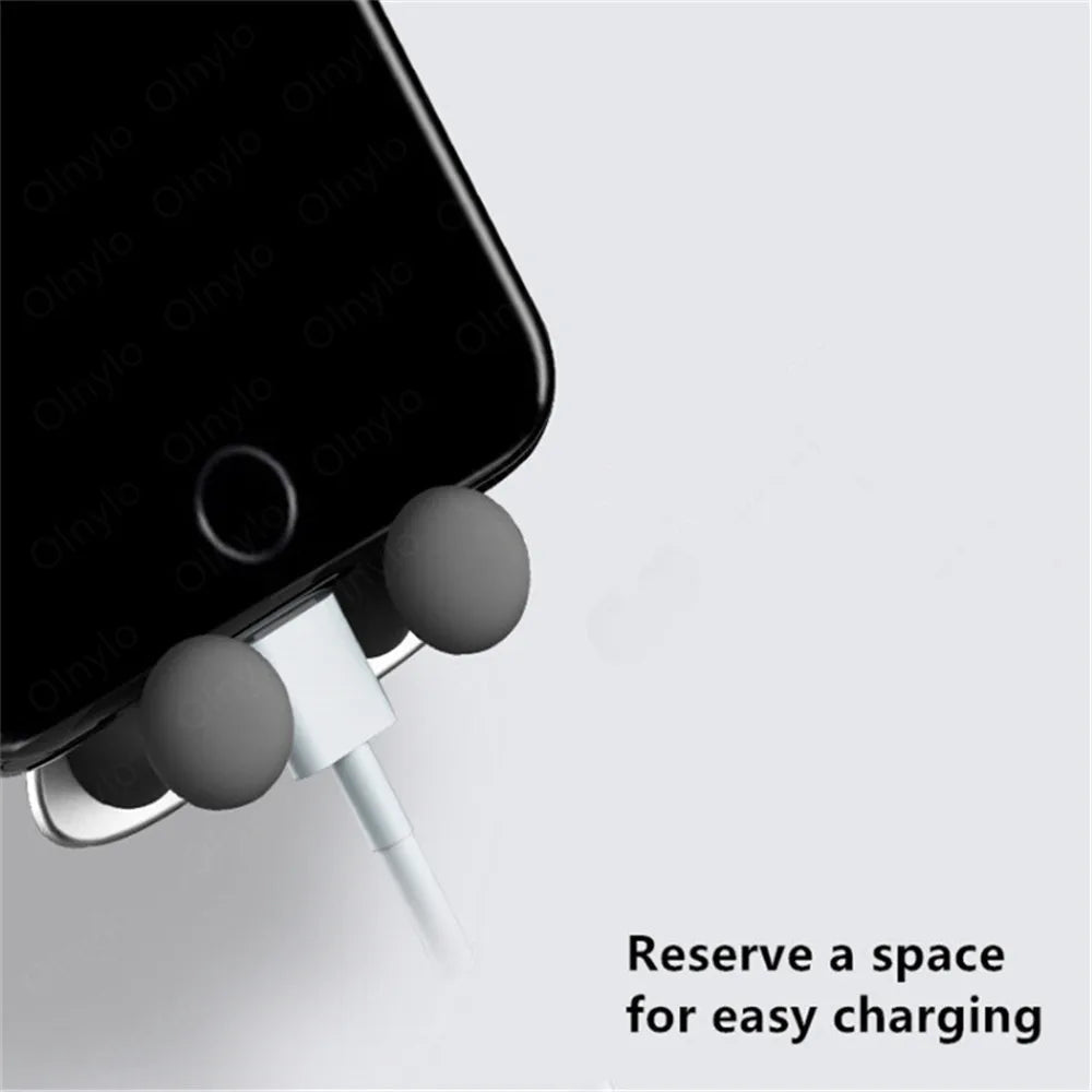 Gravity Car Phone Holder – Air Vent Clip, Smile Face Mount for iPhone, Samsung, Xiaomi, and GPS Support