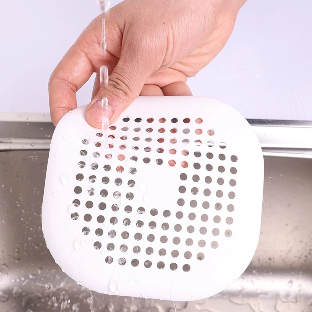 Silicone Hair Catcher and Water Filter for Shower Kitchen and Bathroom Drains
