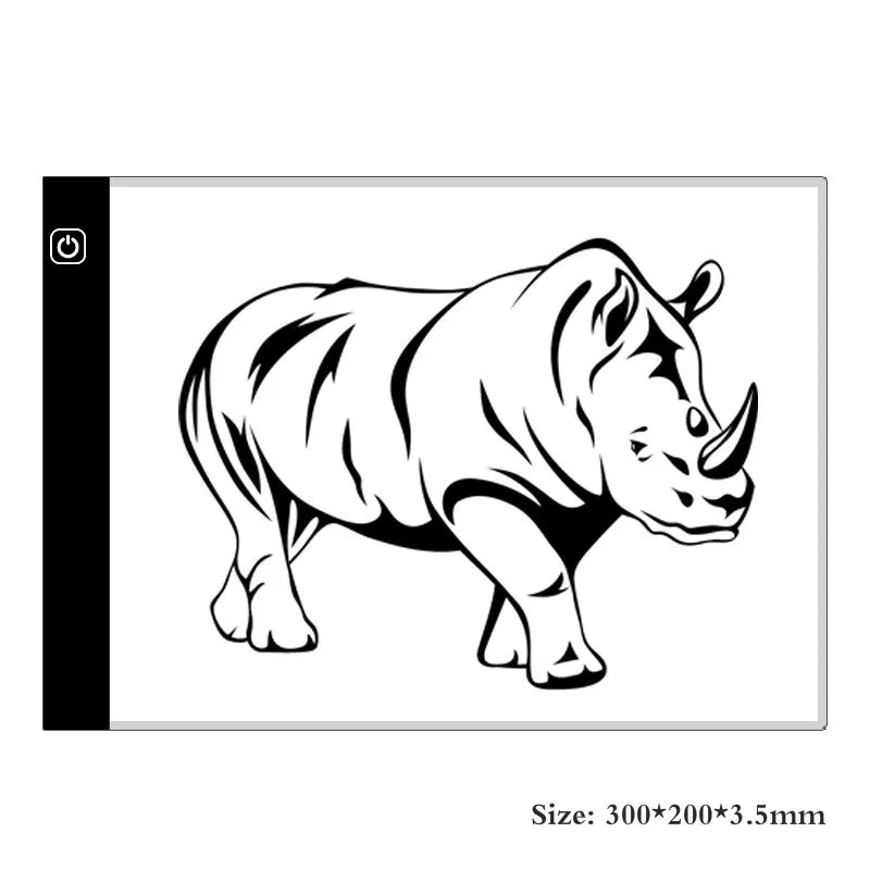 A4 Dimmable LED Drawing Pad for Kids - Educational, Creative Painting Toy and Gif