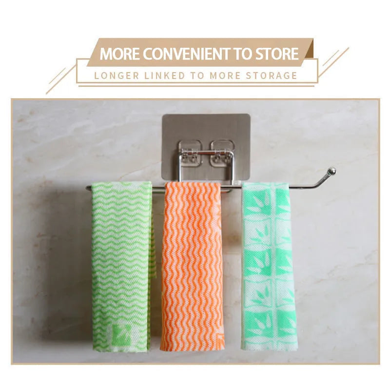 1/2pcs Hanging Toilet Paper & Towel Holder for Bathroom and Kitchen