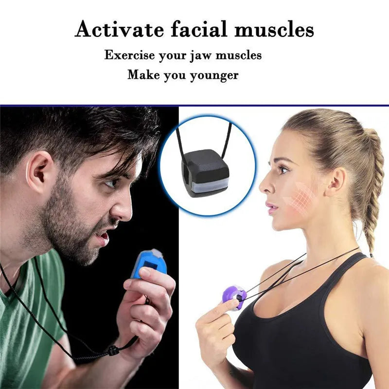 Silica Gel Face Fitness Ball - Jaw Exerciser and Facial Toner for Reducing Double Chin, Relaxation, Gym Fitness Training, and Jawline Simulation