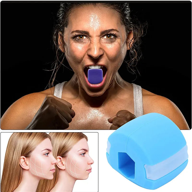 Silica Gel Face Fitness Ball - Jaw Exerciser and Facial Toner for Reducing Double Chin, Relaxation, Gym Fitness Training, and Jawline Simulation