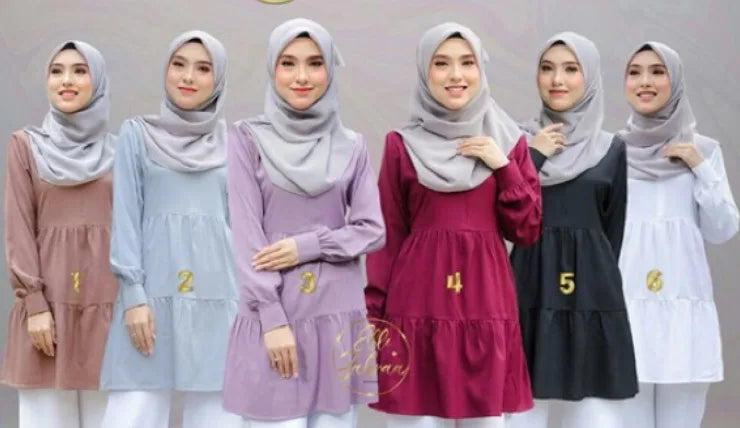 Muslim Women Blouse Islamic Clothing for Girls Long Sleeve Tops Woman Islamism Blouses Abayas for Women Turkish T-shirts