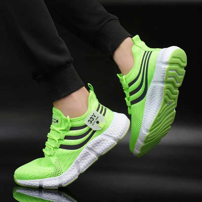 Unisex Breathable Sneakers for Running and Casual Wear, Comfortable Sports Shoes for Men and Women with Platform Design
