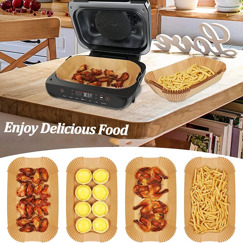 Disposable Air Fryer Paper - Non-Stick Baking Mat for Kitchen Airfryer