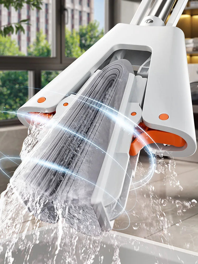 Self-Draining Collodion Mop for Cleaning Floors, Walls, and Ceilings