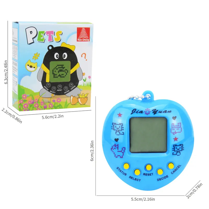 Virtual Pet  Tamagochi Toy in Russian Original German Spanish Polish Electronic Animals Kid Play Game Boy Child Pixel