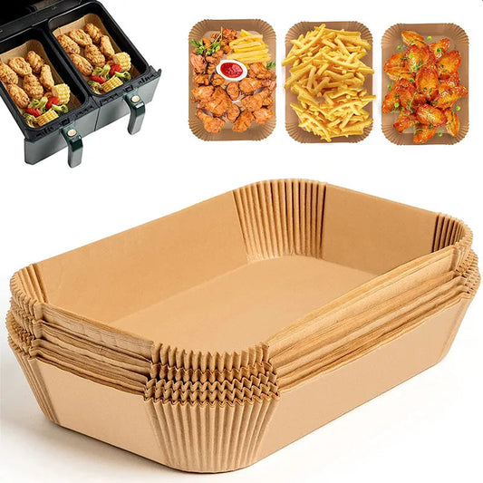 Disposable Air Fryer Paper - Non-Stick Baking Mat for Kitchen Airfryer