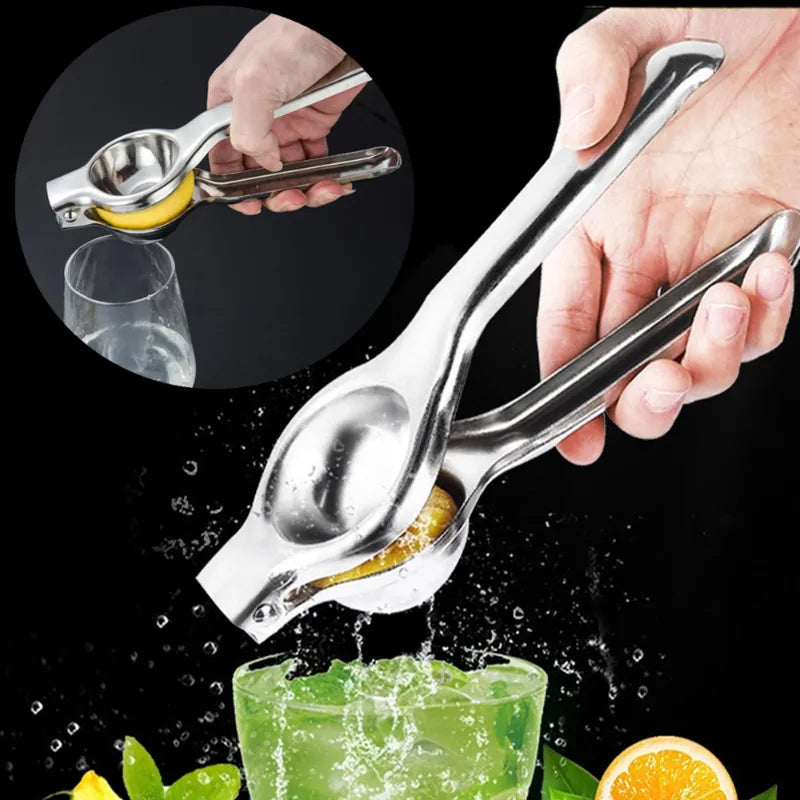 Stainless Steel Lemon Squeezer - Manual Juicer for Citrus and Orange Juice