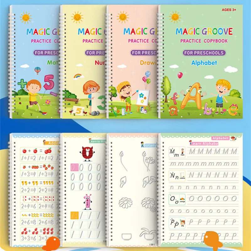 Colorproof Copy Toy Reusable Magic Copybook Drawing Toy for Children, Montessori Pen Contr ...