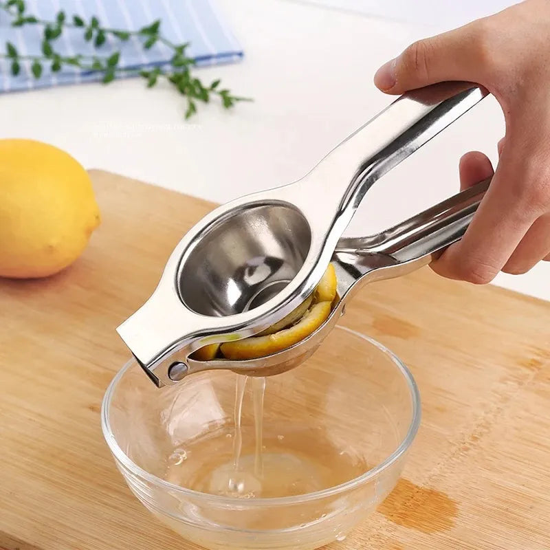 Stainless Steel Lemon Squeezer - Manual Juicer for Citrus and Orange Juice
