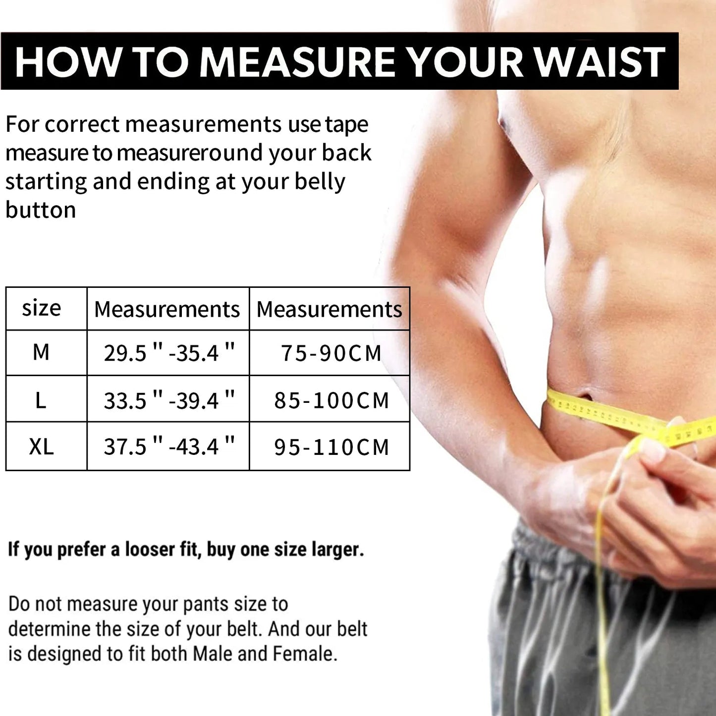 10.5cm Wide Weight Lifting Belts for Men and Women - Provides Back Support for Powerlifting, Cross Training, and Workouts.