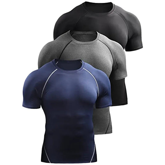 Men's Compression T-Shirt - Quick Dry, Athletic Sportswear for Gym and Running