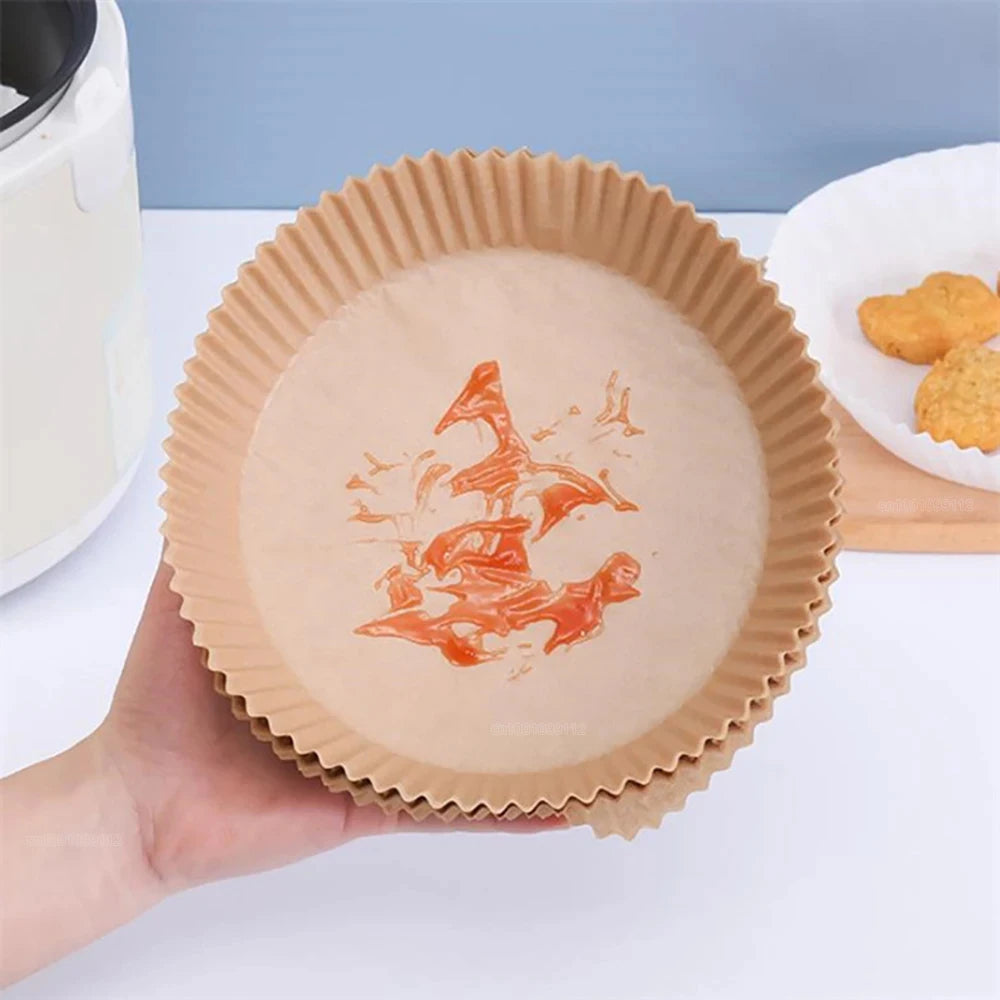 50/100Pcs Non-Stick Air Fryer Disposable Paper Liners