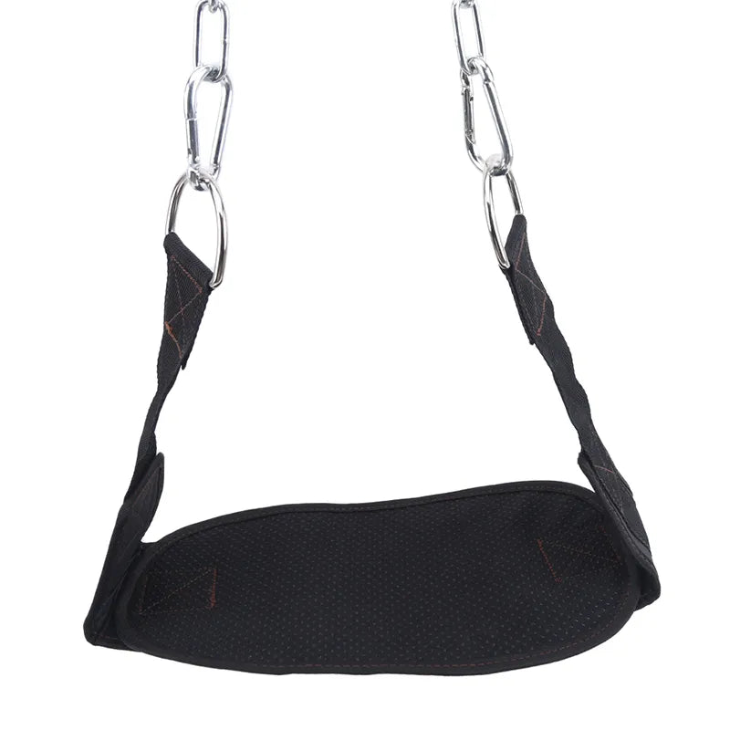 Thicken Weight Lifting Belt with Chain for Pull Ups, Chin Ups, and More"
