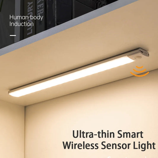 Night Light Motion Sensor - USB LED Wireless Under Cabinet Light for Kitchen, Bedroom, Wardrobe