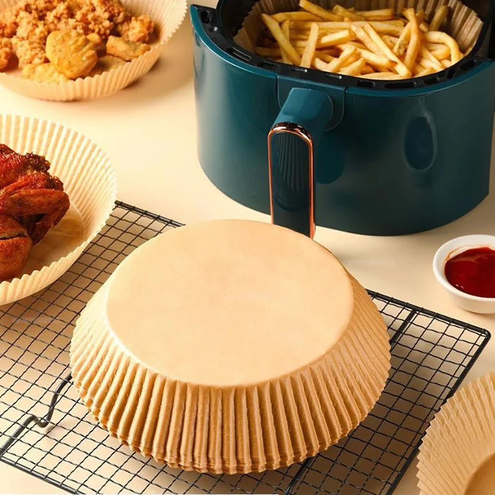 50/100Pcs Non-Stick Air Fryer Disposable Paper Liners
