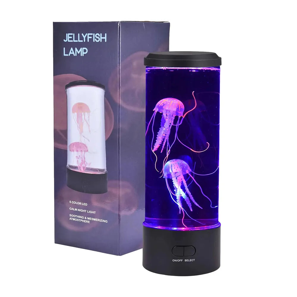 Color Changing Jellyfish Lamp, USB/Battery Powered, Table Night Light, Gift for Children, Home Bedroom Decor, Birthday Present for Boys and Girls
