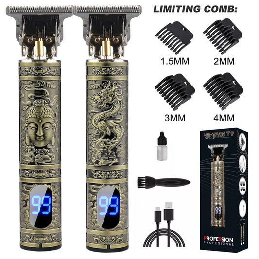 LCD Display T9 Electric Hairber 0mm Shaver Hair Trimer Home Appliances Travel Barber Razors Shaving Machine for Men Trimmer Man