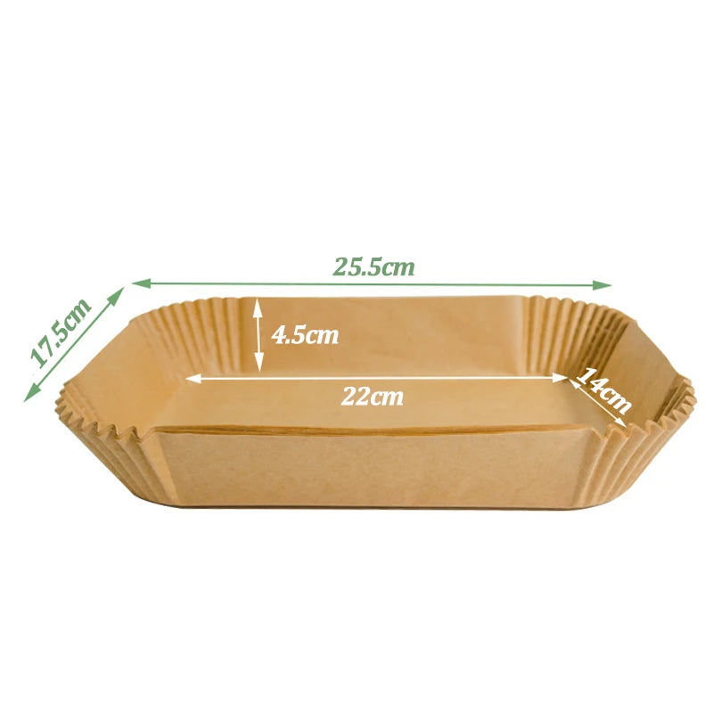 Disposable Air Fryer Paper - Non-Stick Baking Mat for Kitchen Airfryer