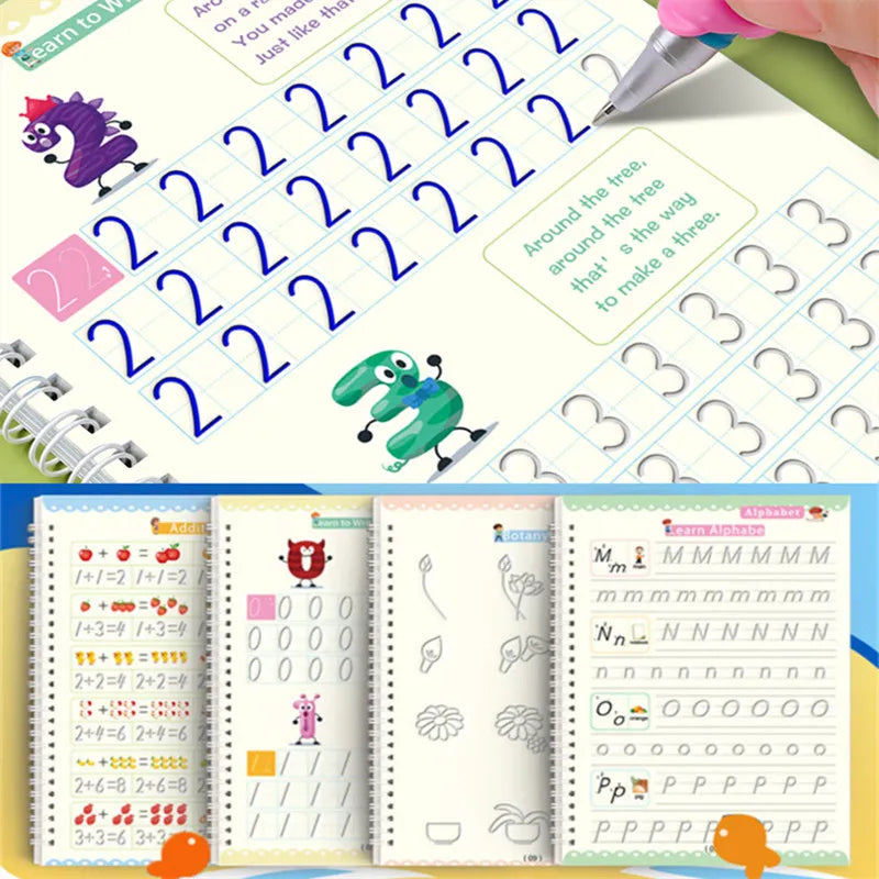 Colorproof Copy Toy Reusable Magic Copybook Drawing Toy for Children, Montessori Pen Contr ...