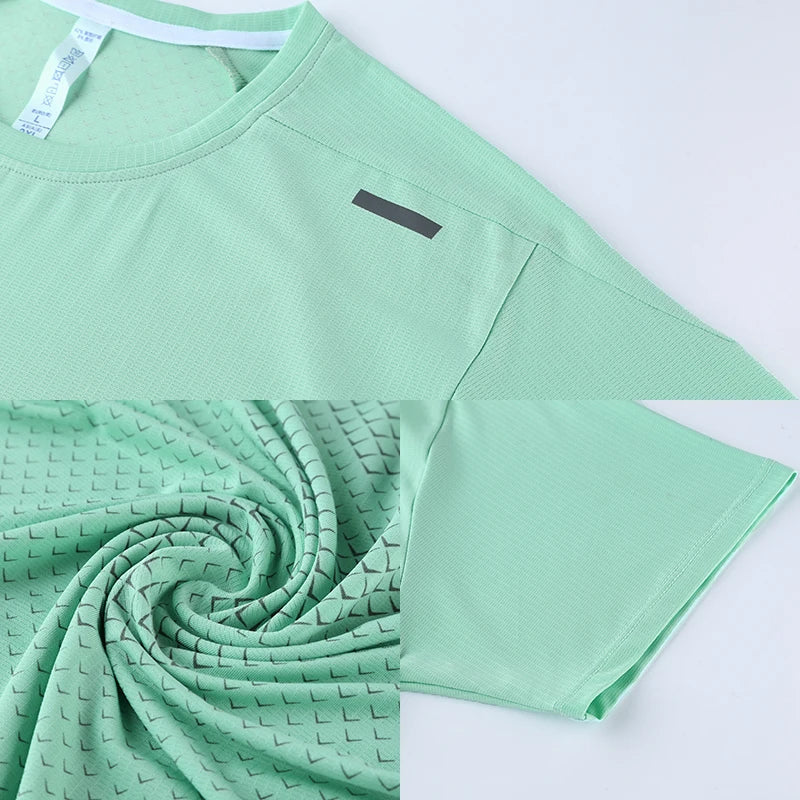 Quick Dry Men's Fitness Running T-shirt - Breathable Gym Training Top
