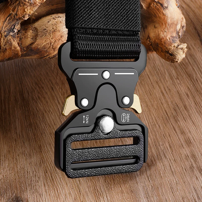 High-Quality Tactical Multi-Function Men's Belt - Marine Corps Canvas & Nylon - Ideal for Outdoor Hunting, Combat, Survival, and More