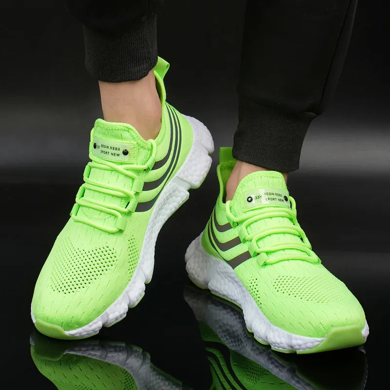 Unisex Breathable Sneakers for Running and Casual Wear, Comfortable Sports Shoes for Men and Women with Platform Design