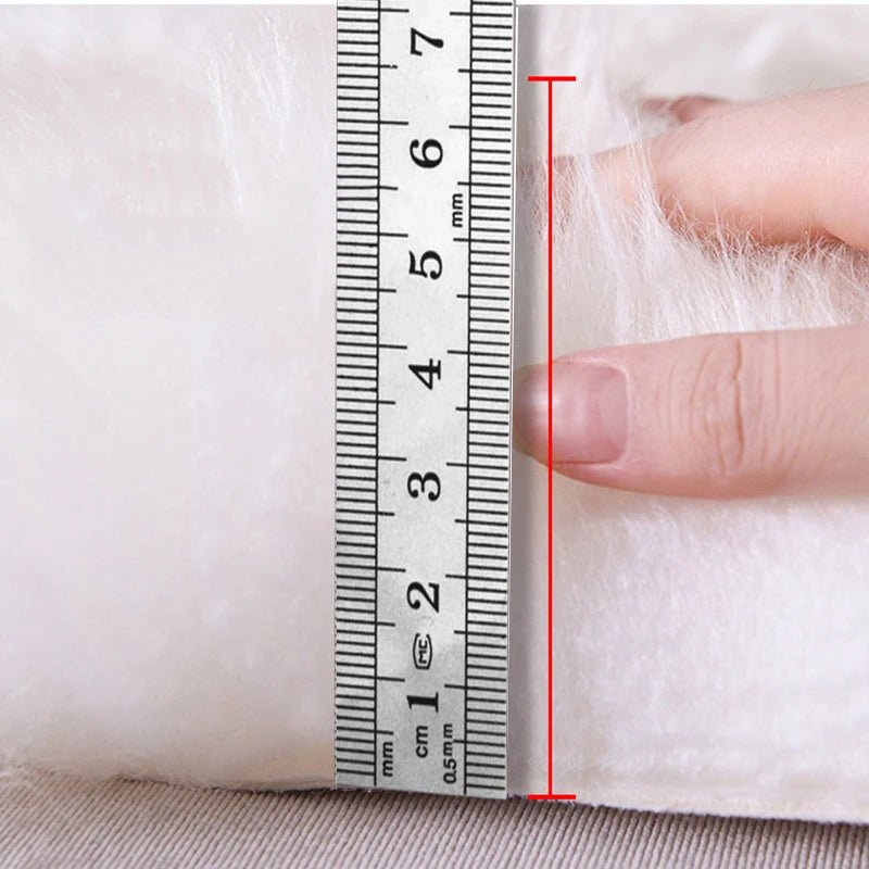 Imitation Wool Carpet Living Room Decor Soft Plush Rectangular Sofa Foot Mat Area Rugs Children's Bedside Carpet Balcony Cushion - Etawia Products