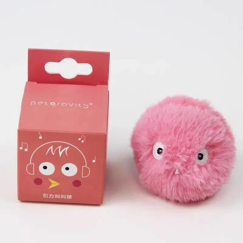 Interactive Ball Smart Cat Toys Plush Electric Catnip Training Toy Kitten Touch Sounding Pet Product Squeak Toy Ball - Etawia Products