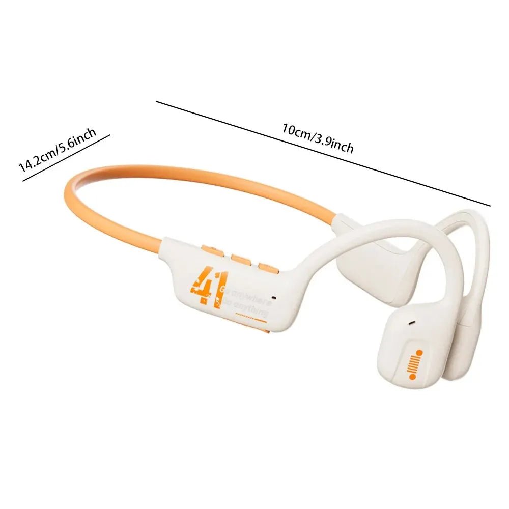 JEEP Real Bone Conduction Headphones Bluetooth Wireless Earphones Waterproof Sports Headset with Mic for Workouts Running - Etawia Products