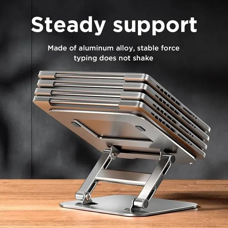 Laptop Stand Foldable Aluminium Alloy Portable Laptop Stand High Quality Computer Stand Suitable for Laptops up to 17.3 Inch - Etawia Products