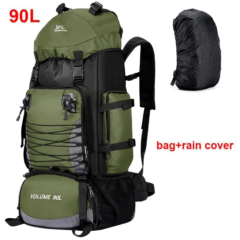 Large 90L Travel Bag Camping Backpack - Hiking, Army, Climbing Bags - Mountaineering Sport Bag - Outdoor Shoulder Rucksack for Men and Women - Etawia Products